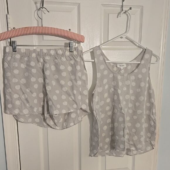 Gray Polka Dot Sleepwear Set - Picture 1 of 5